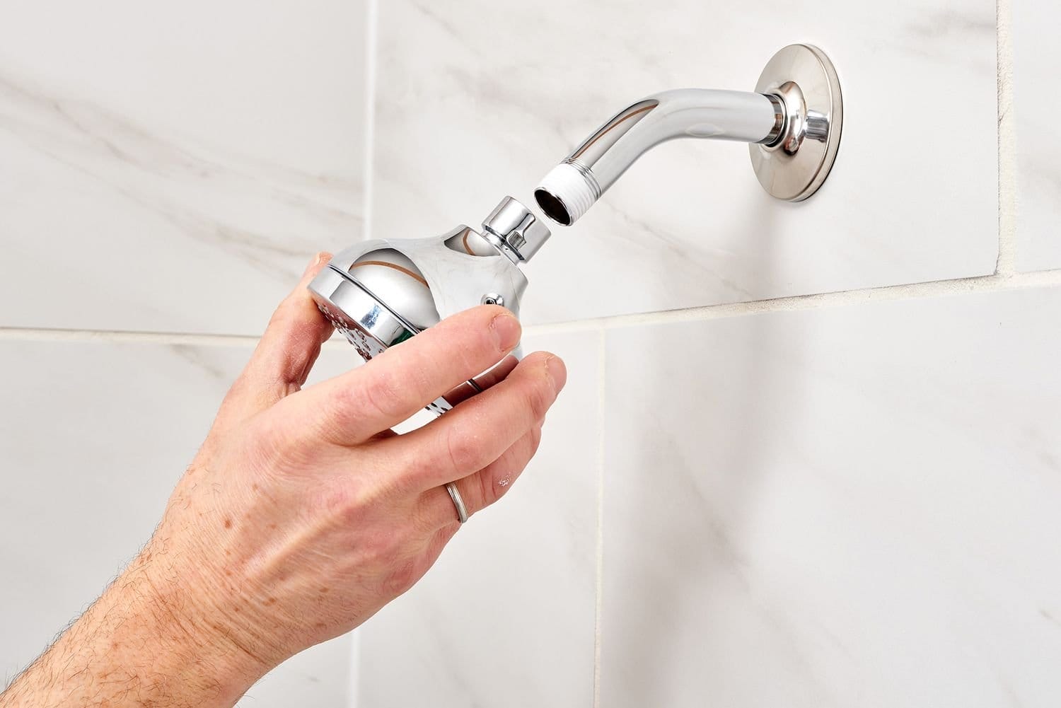 shower head installation