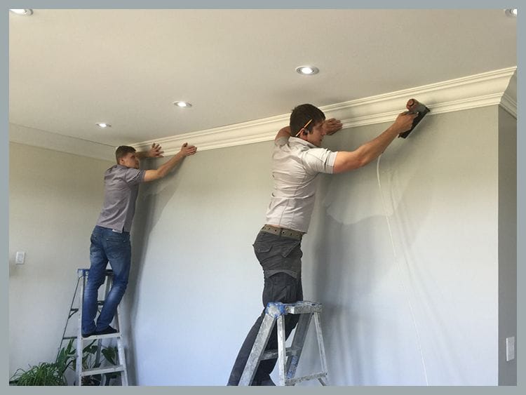 crown moulding installation attaching