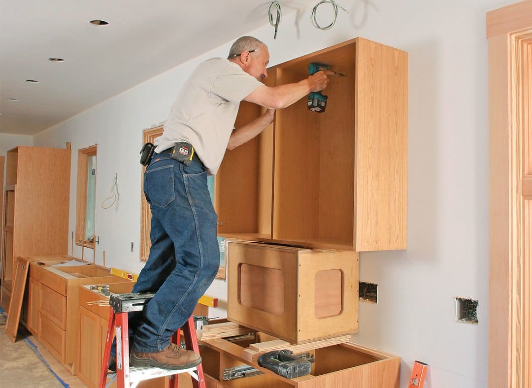 installing stock cabinets