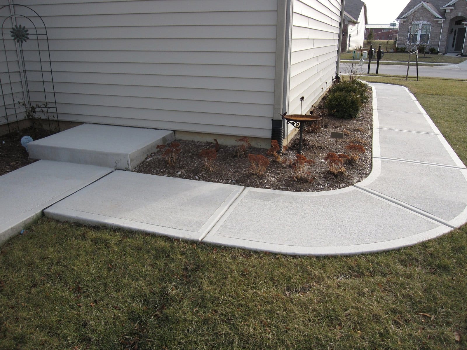 Walkway concrete